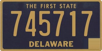 DE license plate 745717