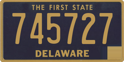 DE license plate 745727
