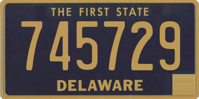 DE license plate 745729