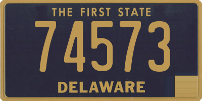 DE license plate 74573