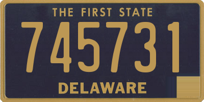 DE license plate 745731