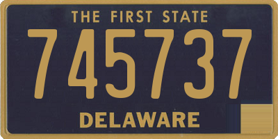 DE license plate 745737