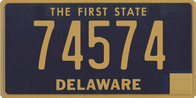 DE license plate 74574