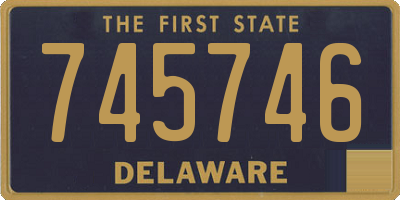 DE license plate 745746