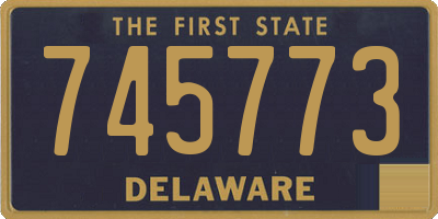 DE license plate 745773