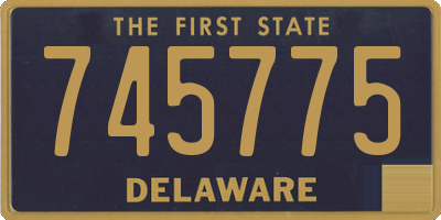 DE license plate 745775
