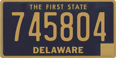 DE license plate 745804