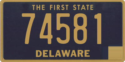DE license plate 74581