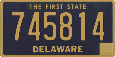 DE license plate 745814