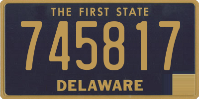 DE license plate 745817