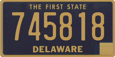 DE license plate 745818