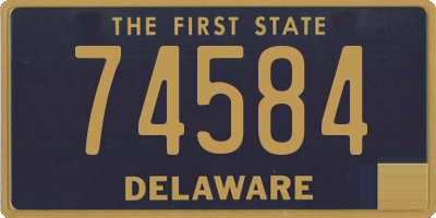 DE license plate 74584