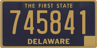 DE license plate 745841