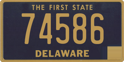 DE license plate 74586