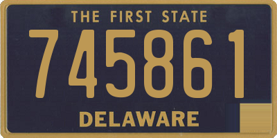 DE license plate 745861
