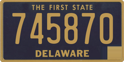 DE license plate 745870