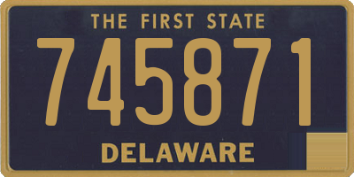 DE license plate 745871