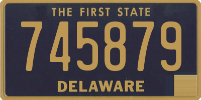 DE license plate 745879