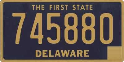 DE license plate 745880