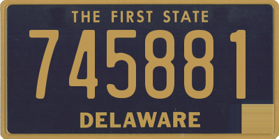 DE license plate 745881