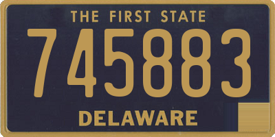 DE license plate 745883