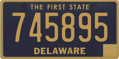 DE license plate 745895