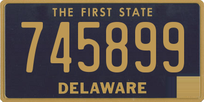 DE license plate 745899