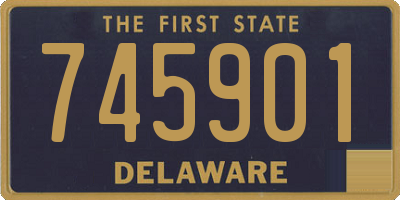 DE license plate 745901