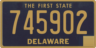 DE license plate 745902