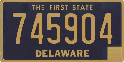 DE license plate 745904