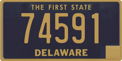 DE license plate 74591