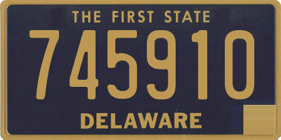 DE license plate 745910