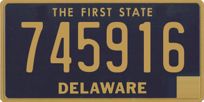DE license plate 745916
