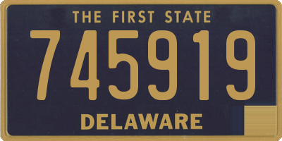 DE license plate 745919