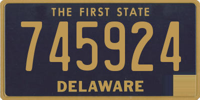 DE license plate 745924