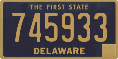DE license plate 745933