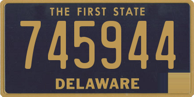 DE license plate 745944