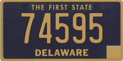 DE license plate 74595