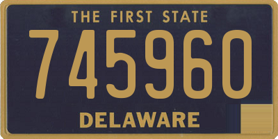 DE license plate 745960