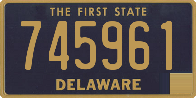 DE license plate 745961