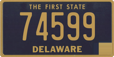DE license plate 74599