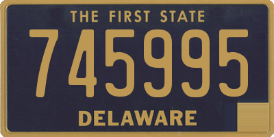 DE license plate 745995