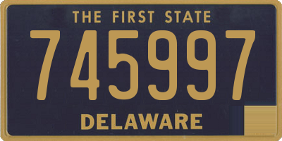 DE license plate 745997