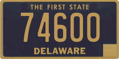 DE license plate 74600