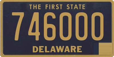 DE license plate 746000