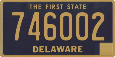 DE license plate 746002