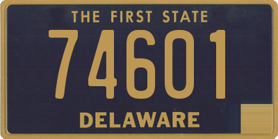 DE license plate 74601