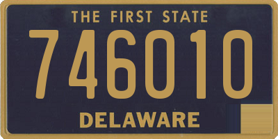 DE license plate 746010