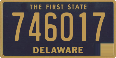 DE license plate 746017