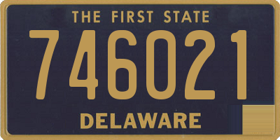 DE license plate 746021